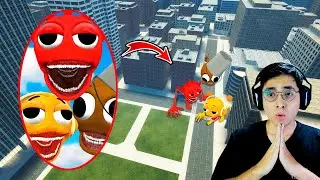 Un DRON capta a los SPRUNKI TAPES en la ciudad (Garry's Mod)