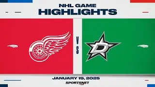 NHL Highlights | Red Wings vs. Stars - January 19, 2025