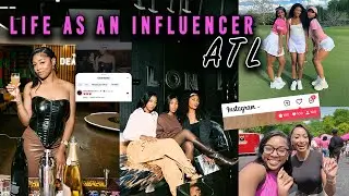 LIFE AS AN INFLUENCER IN ATL | Luc Belaire HQ, Content Creator Link Up, Famous People, and more!