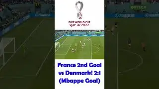 Mbappe 2nd goal vs Denmark #shorts #shortsfifaworldcup #fifaworldcupchallenge
