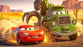 Lightning McQueen Becomes The Ultimate Super Hero Car and Saves Turtle from Race