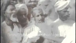 Pakistan and India water dispute Newsreel PublicDomainFootage.com