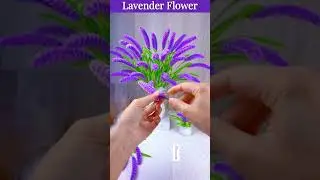 DIY Lavender: How to Make Lavender Flower with Pipe Cleaners (Handmade Gift Ideas)  #diy #flowers