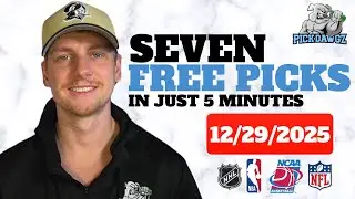 NFL & NBA Picks & Predictions For Today Monday 12/29/25 | 7 Picks in 5 Minutes