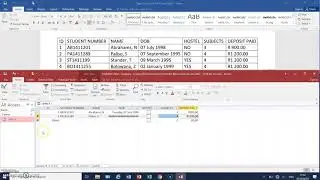 ENTER DATA IN TABLE AND PRINT RECORDS IN MS ACCESS