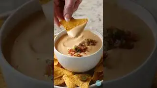 10 Minute No cook vegan Nacho Cheese Sauce!! #shorts #vegancheese #nachocheese