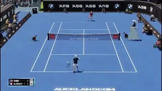 AO Tennis 2 - Gameplay - J. Isner vs U. Humbert - ATP Auckland 2020