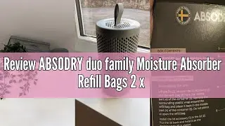 Review ABSODRY duo family Moisture Absorber Refill Bags 2 x 60 m3 for Hanger and Bag Small Dehumidif