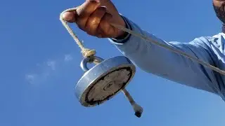 Magnet Fishing Urban Canal in Miami