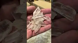 Brazilian Lemurian Quartz Crystal points snow white - by the weight