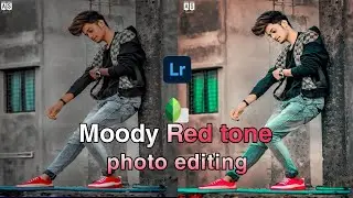 Moody Red tone photo editing|| Lightroom and Snapseed full tutorial #photography