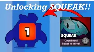 UNLOCKING AND PLAYING WITH NEW BRAWLER SQUEAK IN SOLO!!
