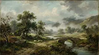 Stunning 4K OLED ART TV | Scottish Highlands Mist Ambient Background Loop