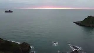 Drone Footage - Thatchers Rock, Torquay - Sunrise (12/01/2025)