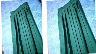 cutting and sewing of school uniform skirt