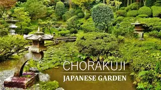 Japanese Garden in perfect harmony with the mountain in the background | CHORAKUJI