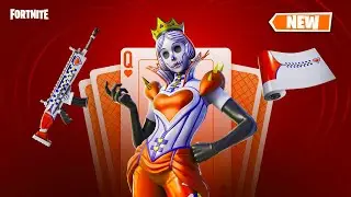 *NEW* QUEEN OF HEARTS SKIN - FORTNITE ROYALE FLUSH SET