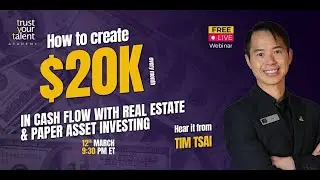 How to Create $20K every month in Cashflow with REI and Paper Asset Investing