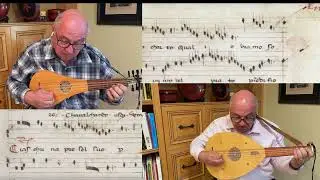 Cavalcando con un giovane accorto by the 14th Century Composer Piero for Medieval Lute and Gittern