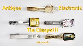 Antique Electronic Tie Clasps? Truly!