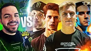COURAGE VS TIMTHETATMAN, TFUE, 72HRS & NATE HILL! INSANE RIVALRY! (Fortnite: Battle Royale)