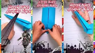 How to make an assassin's paper blade. Assassin paper blade .blade origami , DIY hidden blade