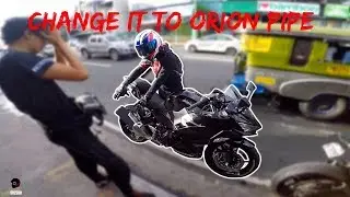 THINKING ABOUT CHANGING THE EXHAUST ON HIS NINJA 400 | HELPING A FALLEN MOTORCYCLE RIDER | 80