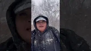 Do you want to build a man? ☃️#snowwhite #snowstorm #coldweather #singing #snowsnowsnow #shorts #fyp