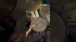 day 123 - SHEDDING everyday of 2025 🔒 #practice #drums
