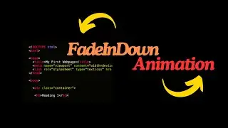Simple fadeInDown Animation on Scroll in HTML & CSS (Step-by-Step)