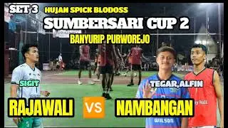 HUJAN SPICK MBLODOS TEGAR SARMAN ALFIN 🆚 SIGIT RIO SUMBERSARI CUP 2 @VolleyballPituruh 