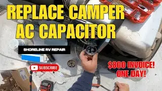 Don&rsquo;t get zapped! AC Capacitor Mobile RV Repair Troubleshooting Work With an RV Repair Technician