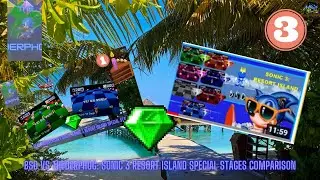 BSD vs TheDerpHog: Sonic 3 Resort Island Special Stages Comparison Gameplay