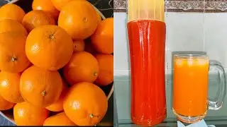 Ramzan Special Homemade Orange Juice Recipe in Urdu-Hindi By Kitchen With Seema