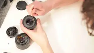 How to build a Canon 50mm 1.8 ii EF EOS TS-E Tilt Shift Lens DIY pt.1