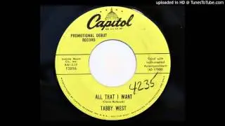 Tabby West - All That I Want (Capitol 3896)