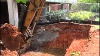 Demolition of Retaining Wall at NC State's Raleigh Campus