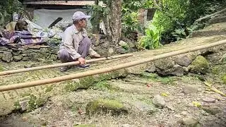 Community Work: Building a Bamboo Railing for a Steep Village Path _FarmersLife _Shorts