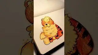 Drawing a growlithe 🔥