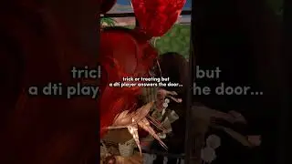 POV you're trick or treating but it's a DTI players house...