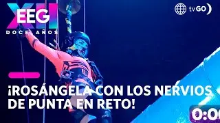 EEG 12 años: Rosángela Espinoza cumplió reto de altura extrema con los nervios de punta (HOY)