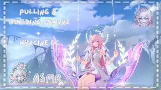 honkai star rail asmr ♡ pulling + building cyrene & hyacine lightcone ˖🦄🌈⊹ ࣪ ˖ whispers & keyboard ♡