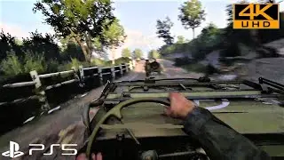 Call of Duty WWII Jeep Chase PS5 Gameplay - 4K