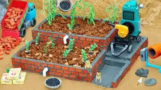diy mini diesel engine water pump irrigation tank construction science project