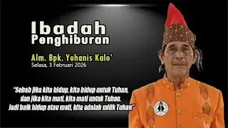 🔴[LIVE]  Ibadah Penghiburan Keluarga Alm. Bpk. Yohanis Kalo' | 3 Februari 2026