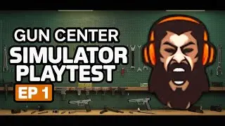 FIRST PLAYTEST of Gun Center Simulator 2025! ep 1