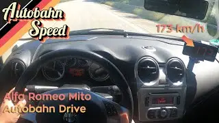 Top speed 173km/h (downhill) in the Alfa Romeo Mito by Autobahn Speed
