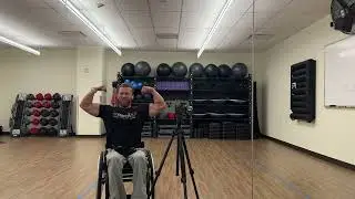 Paraplegic BFR Arm Workout - Gym Vlog #6 - Road to Mr. Olympia & IFBB Pro - Week 18/25 Lift 5/5
