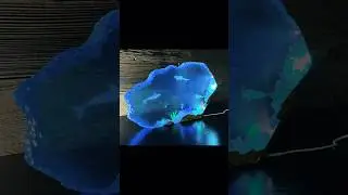 Captivating Blue Ocean | Handcrafted Epoxy Resin Lamp #shorts #resinart