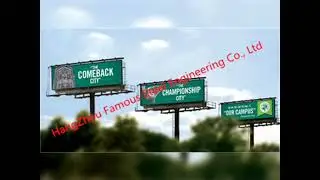 High Quality Outdoor Hoardings Advertising UnipolesBillboard Advertising Sign Frame Structure